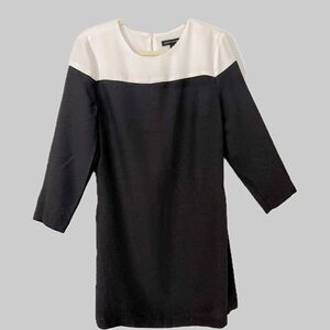 Banana Republic Black And White Sheath Dress Sz 10 NWOT